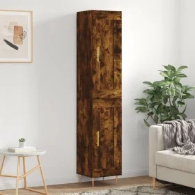 Smoked oak plywood sideboard 34.5x34x180 cm by , Sideboards - Ref: Foro24-3200446, Price: 99,38 €, Discount: %