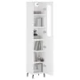 Tall white plywood sideboard 34.5x34x180 cm by , Sideboards - Ref: Foro24-3199185, Price: 110,85 €, Discount: %
