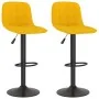 Kitchen stools 2 units yellow velvet by , Kitchen stools - Ref: Foro24-333998, Price: 128,11 €, Discount: %