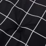 Cojines para silla con respaldo bajo 2 uds tela a cuadros negro de , Cojines para sillas y sofás - Ref: Foro24-361322, Precio...