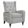 Sillón de masaje reclinable de tela gris claro de , Sillones de masaje eléctricos - Ref: Foro24-329352, Precio: 238,68 €, Des...