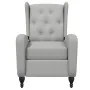 Sillón de masaje reclinable de tela gris claro de , Sillones de masaje eléctricos - Ref: Foro24-329352, Precio: 238,68 €, Des...