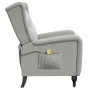Sillón de masaje reclinable de tela gris claro de , Sillones de masaje eléctricos - Ref: Foro24-329352, Precio: 238,68 €, Des...