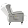 Sillón de masaje reclinable de tela gris claro de , Sillones de masaje eléctricos - Ref: Foro24-329352, Precio: 238,68 €, Des...