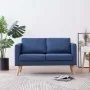 Zweiplätziges Sofa aus blauem Stoff. von , Sofas - Ref: Foro24-281355, Preis: 300,47 €, Rabatt: %