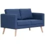 Zweiplätziges Sofa aus blauem Stoff. von , Sofas - Ref: Foro24-281355, Preis: 300,47 €, Rabatt: %