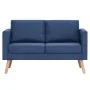 Zweiplätziges Sofa aus blauem Stoff. von , Sofas - Ref: Foro24-281355, Preis: 300,47 €, Rabatt: %