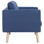 Zweiplätziges Sofa aus blauem Stoff. von , Sofas - Ref: Foro24-281355, Preis: 300,47 €, Rabatt: %