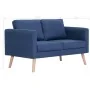 Zweiplätziges Sofa aus blauem Stoff. von , Sofas - Ref: Foro24-281355, Preis: 300,47 €, Rabatt: %