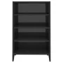 Aparador de madera contrachapada gris brillante 57x35x90 cm de vidaXL, Aparadores - Ref: Foro24-806138, Precio: 53,42 €, Desc...
