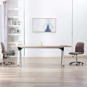 Dining chairs 2 units in gray taupe fabric by , dining chairs - Ref: Foro24-283608, Price: 109,44 €, Discount: %
