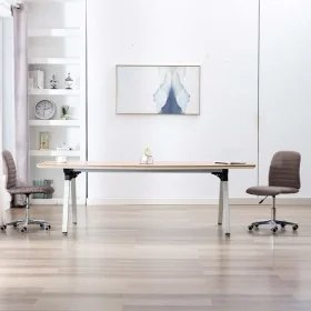 Sillas de comedor 2 unidades tela gris topo de , Sillas de comedor - Ref: Foro24-283608, Precio: 109,44 €, Descuento: %