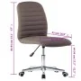 Sillas de comedor 2 unidades tela gris topo de , Sillas de comedor - Ref: Foro24-283608, Precio: 109,44 €, Descuento: %
