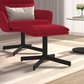Velvet wine-colored footrest 60x60x36 cm by , Ottomans - Ref: Foro24-341631, Price: 42,29 €, Discount: %