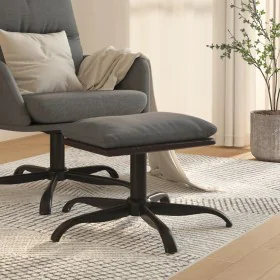 Light gray fabric and synthetic leather footrest 60x60x36 cm by , Ottomans - Ref: Foro24-341596, Price: 38,66 €, Discount: %