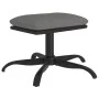 Light gray fabric and synthetic leather footrest 60x60x36 cm by , Ottomans - Ref: Foro24-341596, Price: 38,66 €, Discount: %