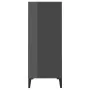 Aparador de madera contrachapada gris brillante 57x35x90 cm de vidaXL, Aparadores - Ref: Foro24-806138, Precio: 53,42 €, Desc...