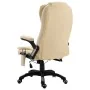 Silla de oficina de masaje de cuero sintético color crema de , Sillas de oficina - Ref: Foro24-20238, Precio: 242,25 €, Descu...