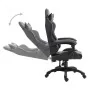 Silla de gaming de cuero sintético gris de , Sillones para videojuegos - Ref: Foro24-20212, Precio: 190,08 €, Descuento: %