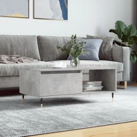 Graue Betonholz-Sperrholz-Couchtisch 90x50x36,5 cm von , Couchtisch - Ref: Foro24-830560, Preis: 61,42 €, Rabatt: %