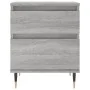 Bedside table made of gray Sonoma engineered wood, measuring 40x35x50 cm. by , Nightstands - Ref: Foro24-830664, Price: 43,94...