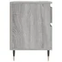 Bedside table made of gray Sonoma engineered wood, measuring 40x35x50 cm. by , Nightstands - Ref: Foro24-830664, Price: 43,94...
