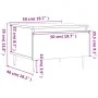 Mesa de centro madera de ingeniería gris hormigón 50x46x35 cm de , Mesas de centro - Ref: Foro24-830852, Precio: 45,19 €, Des...