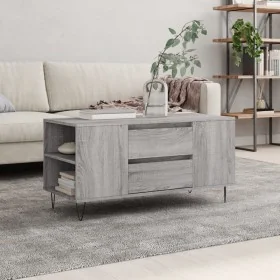 Mesa de centro madera de ingeniería gris Sonoma 102x44,5x50 cm de , Mesas de centro - Ref: Foro24-831002, Precio: 77,77 €, De...