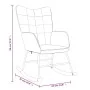 Silla mecedora de tela verde de , Mecedoras - Ref: Foro24-328012, Precio: 127,76 €, Descuento: %