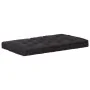 Cojín para palés algodón negro 120x80x10 cm de , Cojines para sillas y sofás - Ref: Foro24-48674, Precio: 58,72 €, Descuento: %
