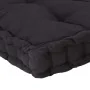 Cojín para palés algodón negro 120x80x10 cm de , Cojines para sillas y sofás - Ref: Foro24-48674, Precio: 58,72 €, Descuento: %