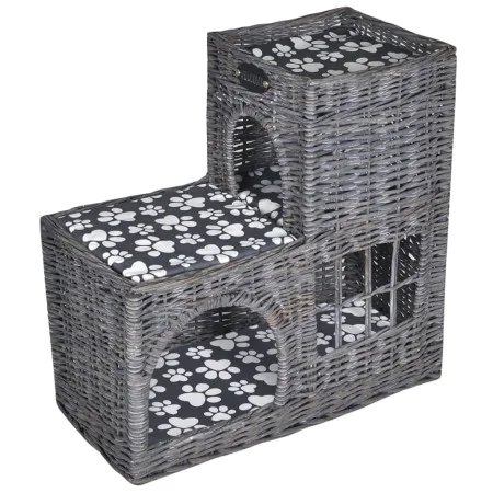 Casa/cama/rascador/castillo para mascotas de sauce con cojín de , Camas para gatos - Ref: Foro24-170226, Precio: 109,84 €, De...