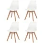 Sillas de comedor 4 unidades plástico blanco de , Sillas de comedor - Ref: Foro24-244784, Precio: 271,04 €, Descuento: %