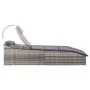 Tumbona con cojín ratán sintético gris de , Tumbonas - Ref: Foro24-46540, Precio: 246,85 €, Descuento: %