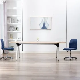 Sillas de comedor 2 unidades tela azul de , Sillas de comedor - Ref: Foro24-283603, Precio: 117,65 €, Descuento: %