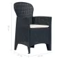 Comedor de jardín 9 piezas plástico aspecto de ratán antracita de , Conjuntos de jardín - Ref: Foro24-276137, Precio: 878,76 ...