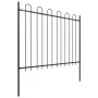 Gartentor mit Spitzen aus schwarzem Stahlring 3,4x1,5 m von , Zaunpaneele - Ref: Foro24-277675, Preis: 157,66 €, Rabatt: %