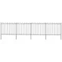 Gartenzäune mit schwarzen Stahlspeerspitzen 6,8x1,5 m von , Zaunpaneele - Ref: Foro24-277677, Preis: 305,65 €, Rabatt: %