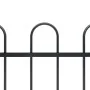 Gartenzäune mit schwarzen Stahlspeerspitzen 6,8x1,5 m von , Zaunpaneele - Ref: Foro24-277677, Preis: 305,65 €, Rabatt: %