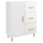 Aparador de madera contrachapada blanco brillante 69,5x34x90 cm de vidaXL, Aparadores - Ref: Foro24-812228, Precio: 92,06 €, ...