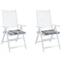 Cojines de silla de jardín 2 uds tela a cuadros gris 50x50x3 cm de , Cojines para sillas y sofás - Ref: Foro24-314071, Precio...