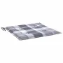Cojines de silla de jardín 2 uds tela a cuadros gris 50x50x3 cm de , Cojines para sillas y sofás - Ref: Foro24-314071, Precio...