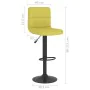 Küchenhocker 2 Stück grüner Stoff von , Küchenhocker - Ref: Foro24-334287, Preis: 109,20 €, Rabatt: %