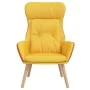 Sillón de relax de tela y PVC amarillo mostaza de , Sillones - Ref: Foro24-341308, Precio: 101,49 €, Descuento: %