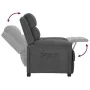 Dark gray fabric recliner. by , Armchairs - Ref: Foro24-342340, Price: 227,19 €, Discount: %