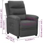 Dark gray fabric recliner. by , Armchairs - Ref: Foro24-342340, Price: 227,19 €, Discount: %