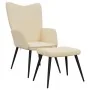 Relax armchair with cream-colored fabric footrest by , Armchairs - Ref: Foro24-327954, Price: 118,93 €, Discount: %