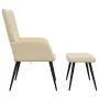 Relax armchair with cream-colored fabric footrest by , Armchairs - Ref: Foro24-327954, Price: 118,93 €, Discount: %