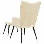 Relax armchair with cream-colored fabric footrest by , Armchairs - Ref: Foro24-327954, Price: 118,93 €, Discount: %