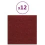 Paneles de pared 12 uds tela rojo tinto 30x30 cm 1,08 m² de , Recubrimiento de paredes - Ref: Foro24-343792, Precio: 30,71 €,...